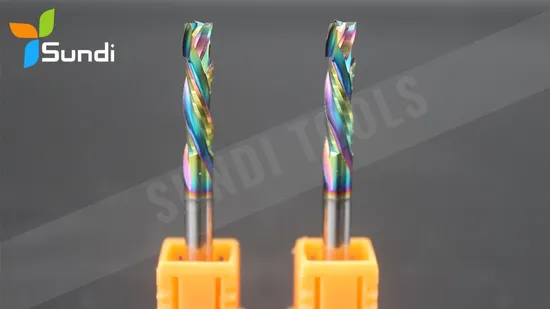 Good Price Dlc Coating Carbide 2 Flutes Compression Wood Router Bit for HDF MDF and Plywood